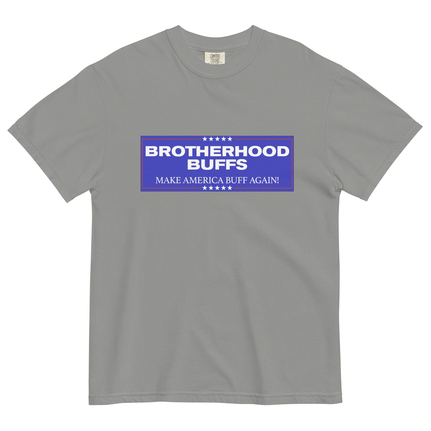 Make America Buff Again Box Tee - Grey