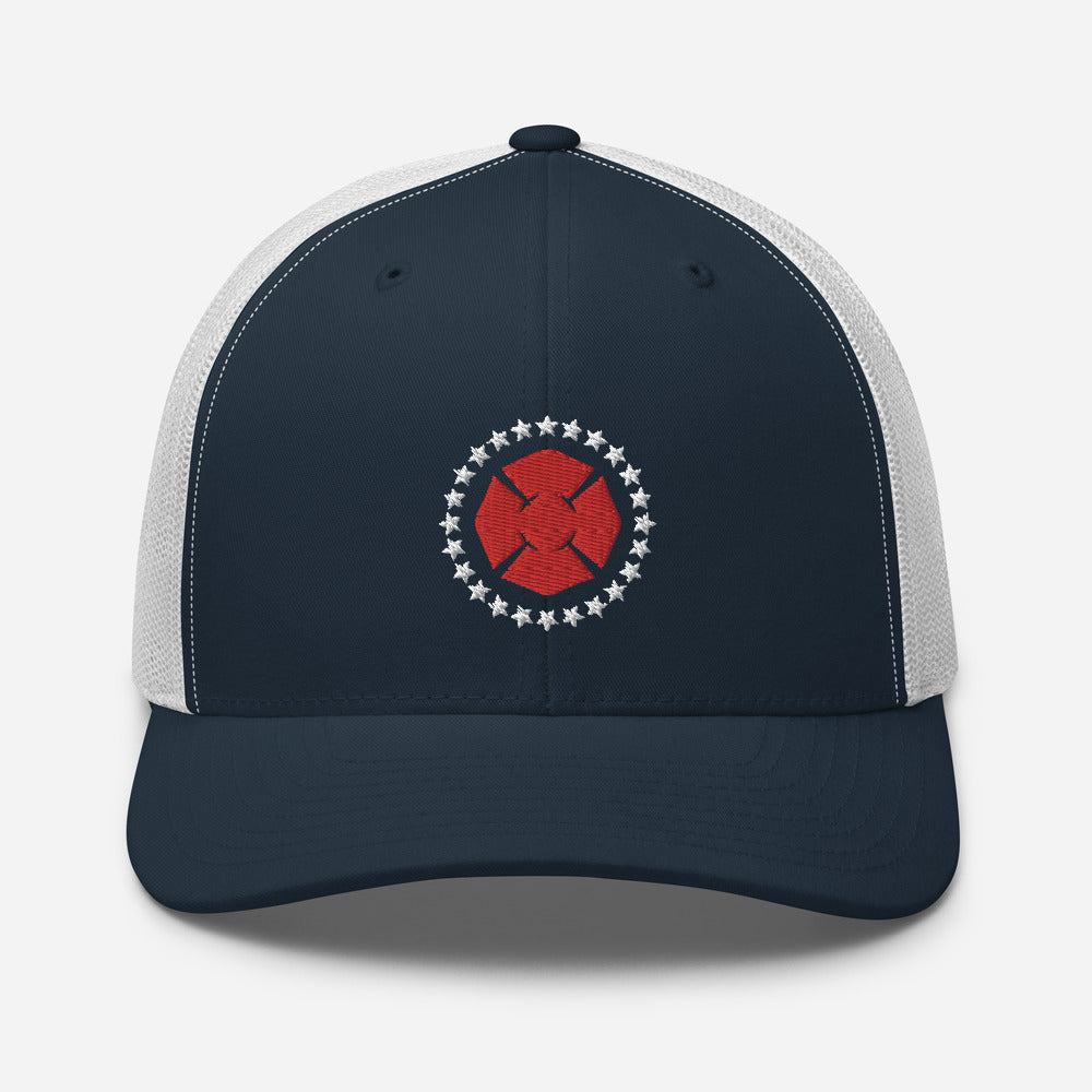 Maltese Stars Trucker Hat - Navy/White