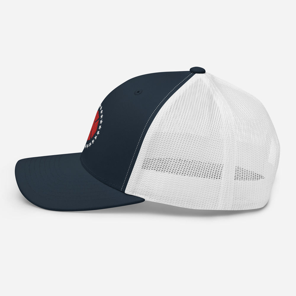 Maltese Stars Trucker Hat - Navy/White