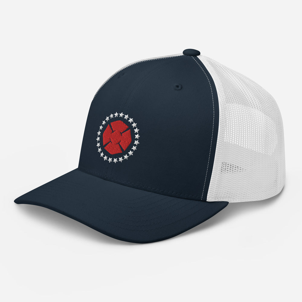 Maltese Stars Trucker Hat - Navy/White