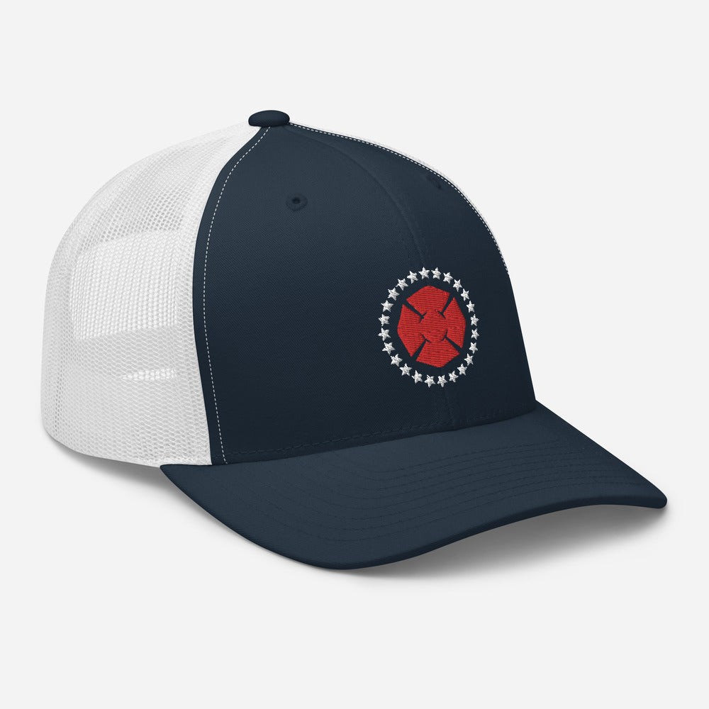 Maltese Stars Trucker Hat - Navy/White