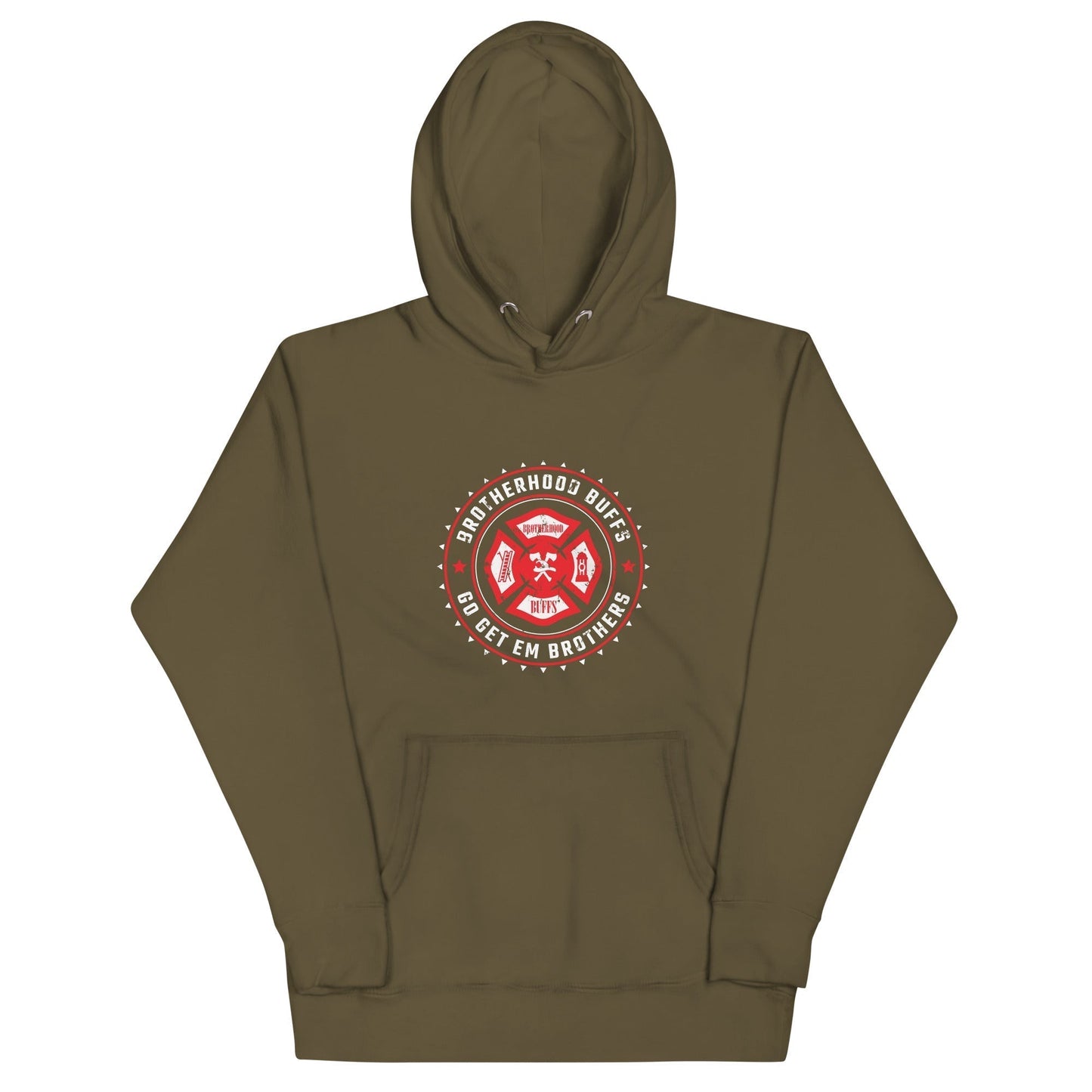 Brotherhood Buffs Emblem Hoodie - Military Green