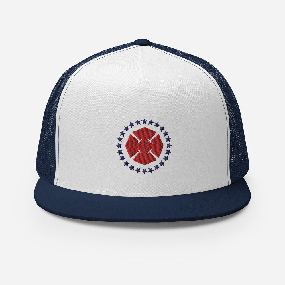Maltese Trucker Hat - Navy/White