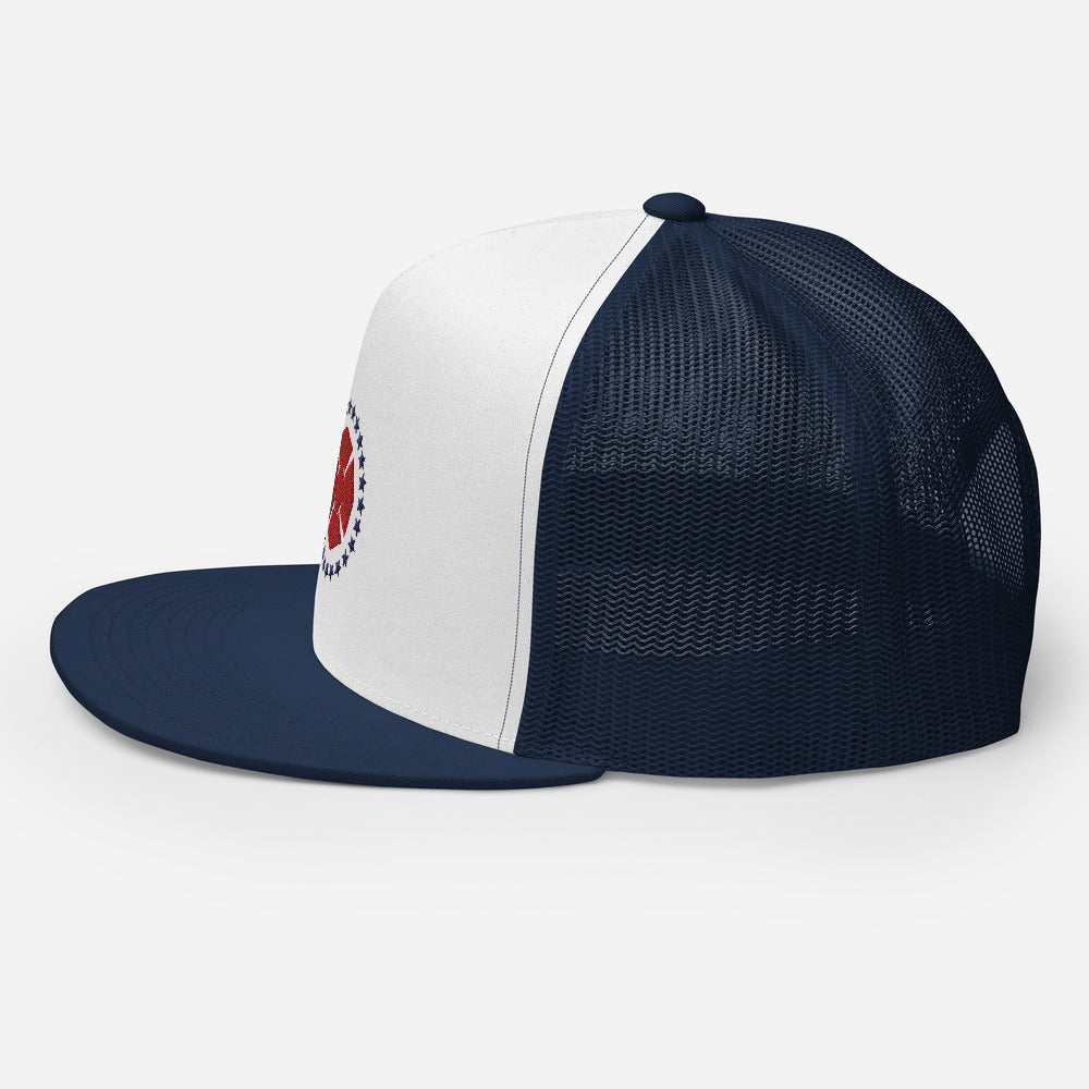 Maltese Trucker Hat - Navy/White