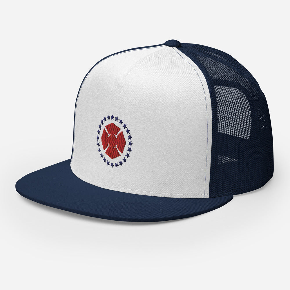 Maltese Trucker Hat - Navy/White