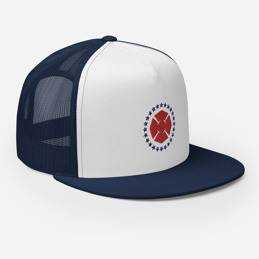 Maltese Trucker Hat - Navy/White
