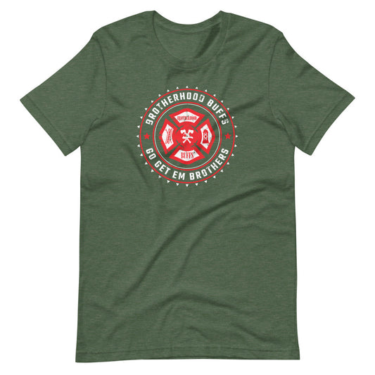 Brotherhood Buffs Emblem Unisex T-Shirt - Military Green